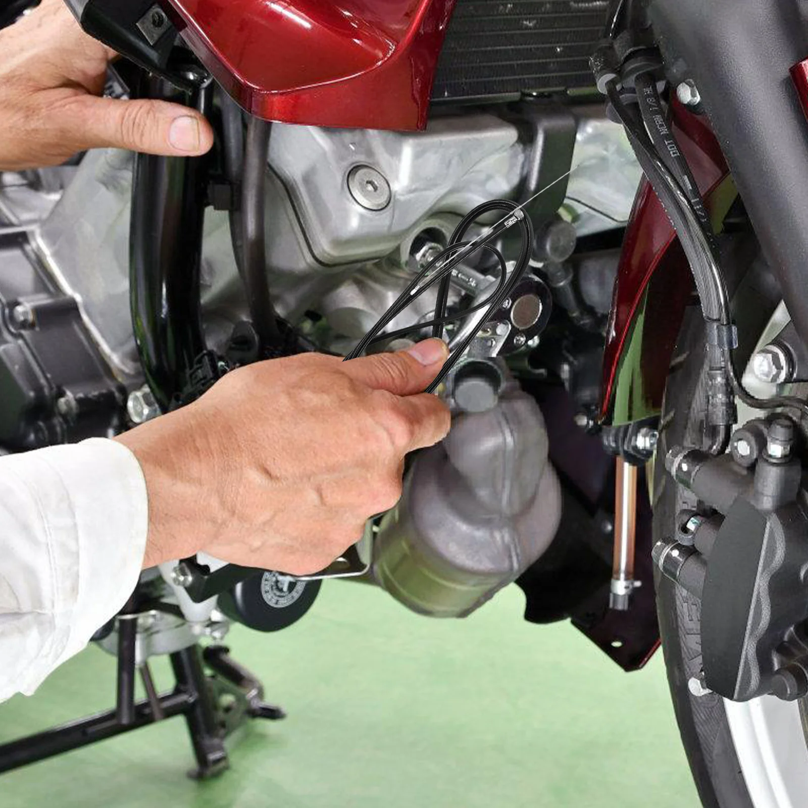 

Electric Tricycle Rear Brake Cable 2.2m Thickened Steel Wire Durable Replacement Bike Brake Cable Smooth Responsive Braking