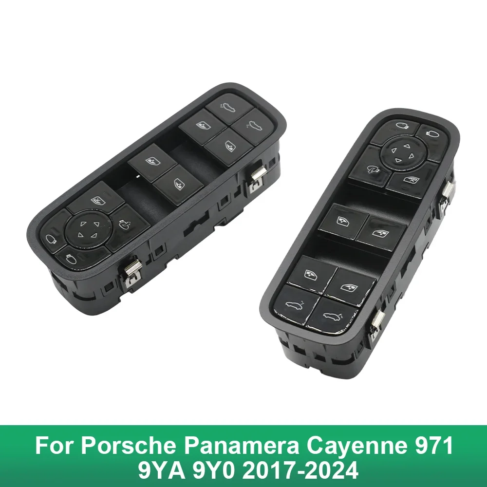 

Car Electric Master Power Window Switch Control Lifter Regulator Button For Porsche Panamera Cayenne 971 9YA 9Y0 2017-2024