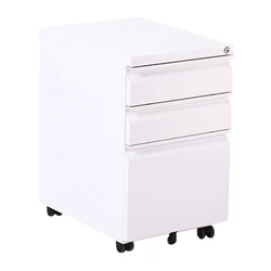 Office Stable Under Desk Metal 3 Drawer File Cabinet Steel Filing Cabinet Pedestal Cabinet