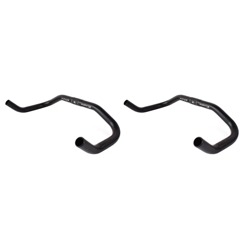 2X FMFXTR Bike Bullhorn Handlebar Aluminum Alloy 25.4Mm 390Mm Bicycle Handlebar For Fixed Gear Bike Road Bike