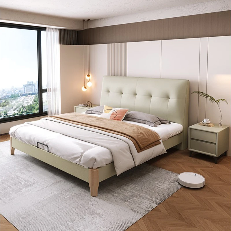 

Customizable Camera da letto Letto matrimoniale Telaio Cane umano Ragazze complete Letto da massaggio in pelle semplice Dormire