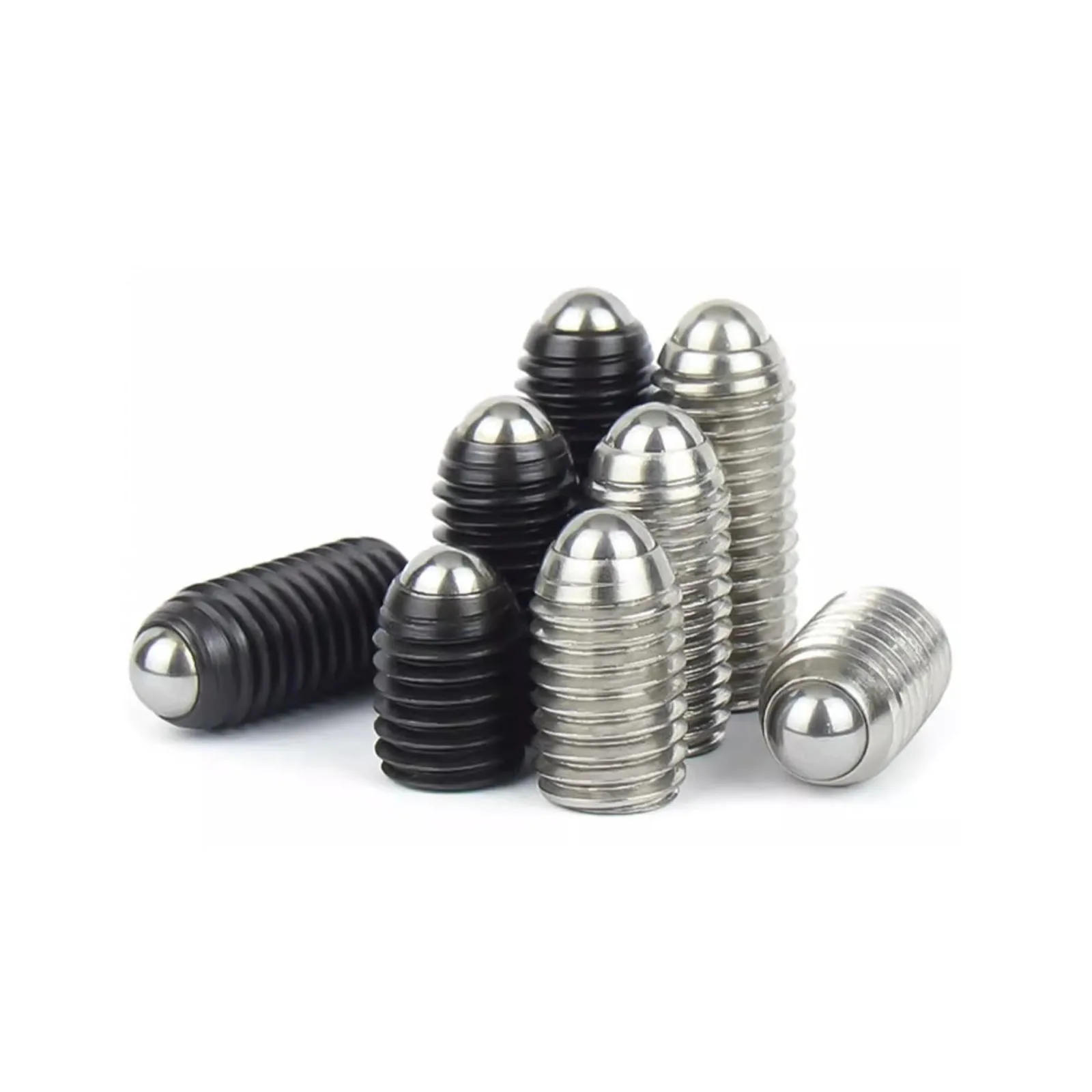 M2.5 M3 M4 M5 M6 M8 M10 M12 M16 304 Stainless 12.9 Black Steel Hex Socket Spring Ball Plunger Grub Headless Bolt Point Set Screw