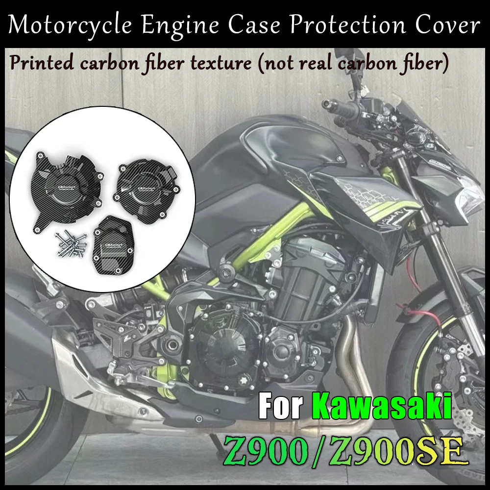 

Motorcycle Engine Protection Cover For KAWASAKI Z900 Z900SE GBRacing Engine Case Protector Alternator Clutch Protection Cover