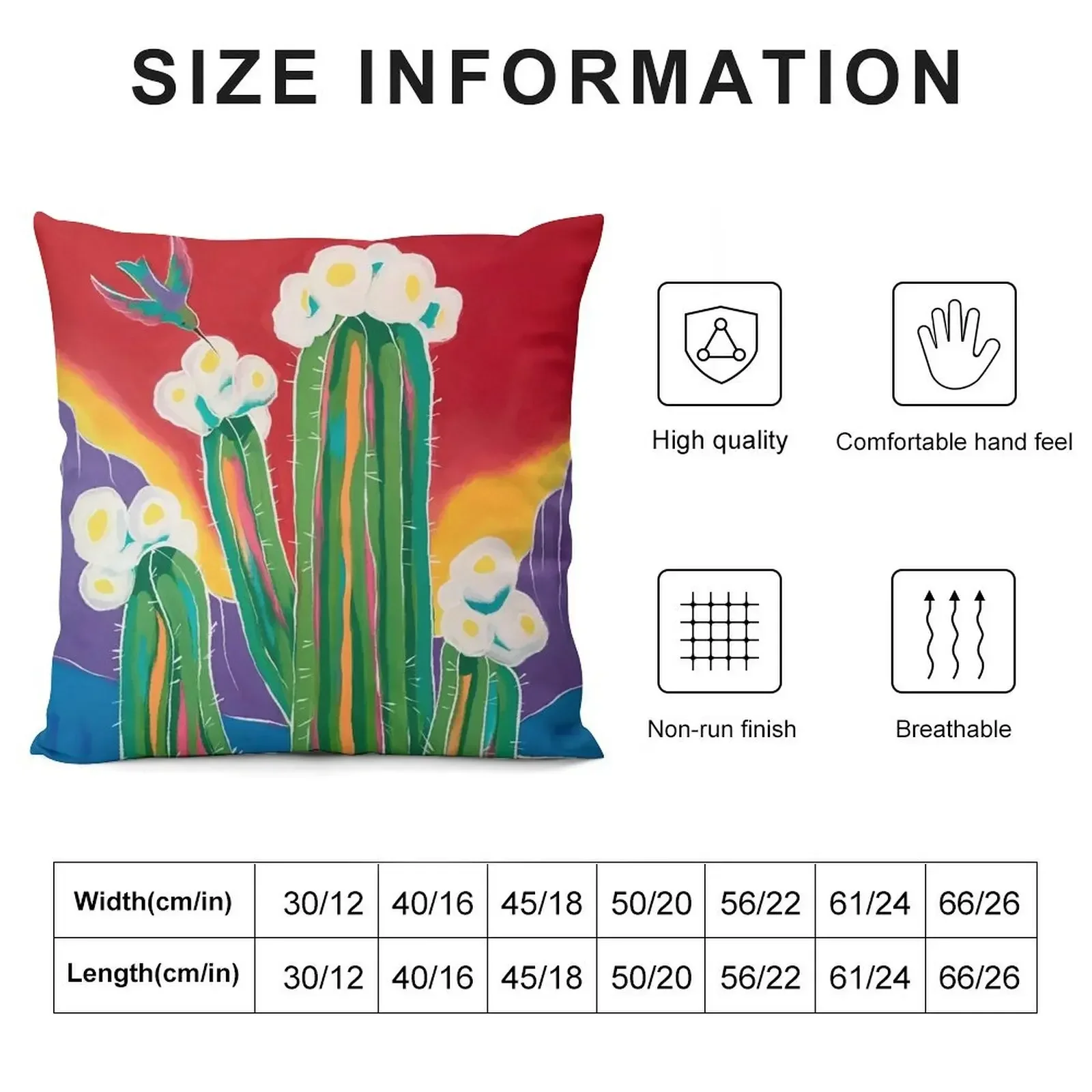 Saguaro Blooms Throw Pillow Pillow Cases luxury throw pillow covers Cover Marble Cushion Cover