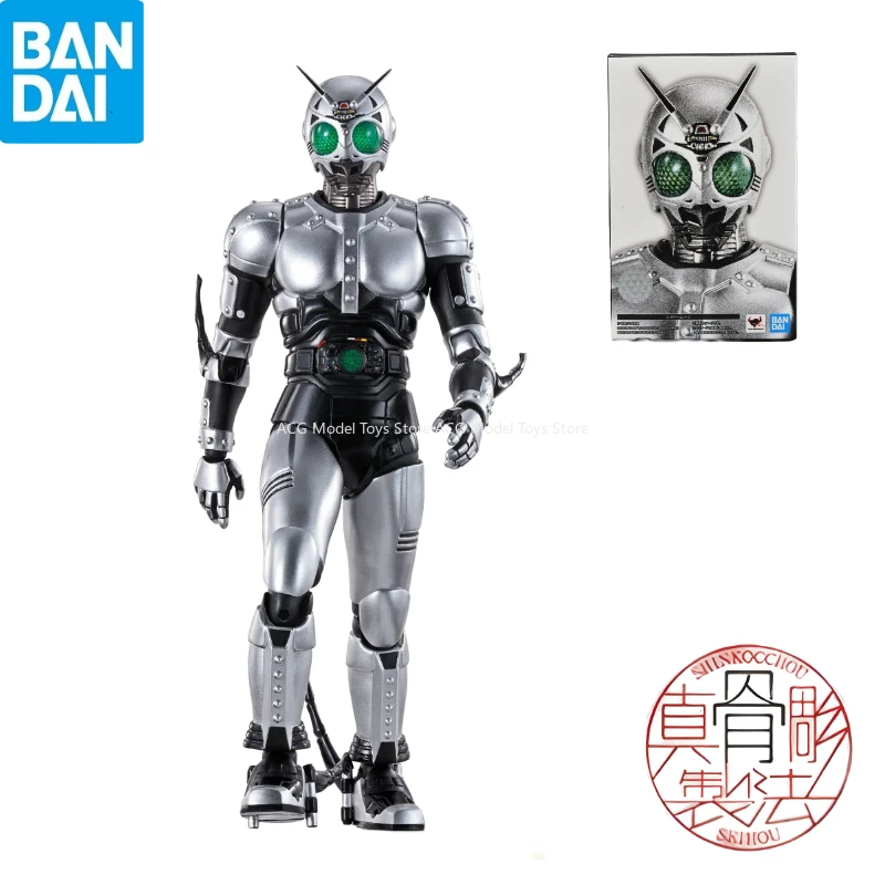 In Stock 100% Original Bandai S.H.Figuarts SHF Tokusatsu Kamen Rider BLACK Shadow Moon Action Figure Toys Collection Model Gift