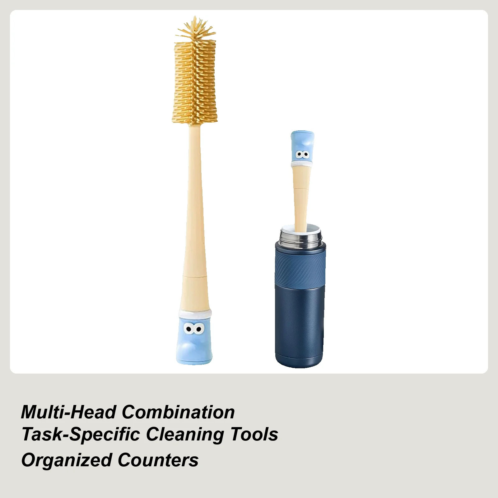 

Щетки для бутылок для чистки чашек 5-в-1 с длинной ручкой, инструменты для мытья, набор щеток для бутылок с водой, крышки соковыжималок, соломинки, соски