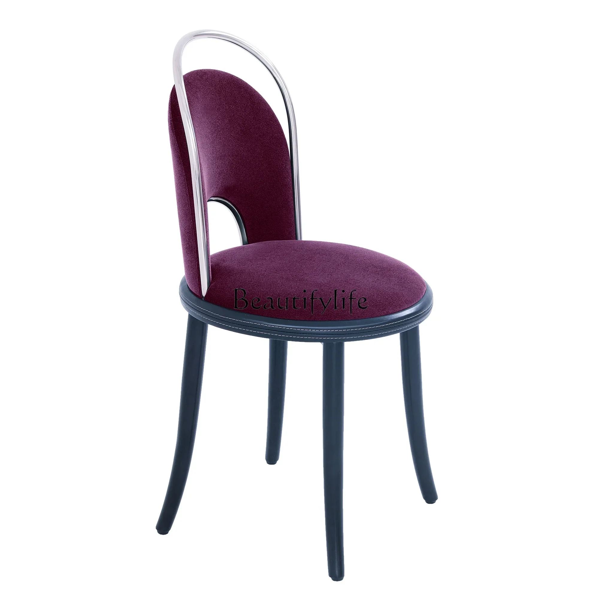 

PG45 Velvet dressing chair bedroom flannel light luxury exquisite comfortable retro chair