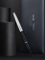 Hero 100 Type Semi-Steel Fountain Pen 14K Gold Nib Classic Retro Business Office Men's Gift High-End Gift Box Stationery Student