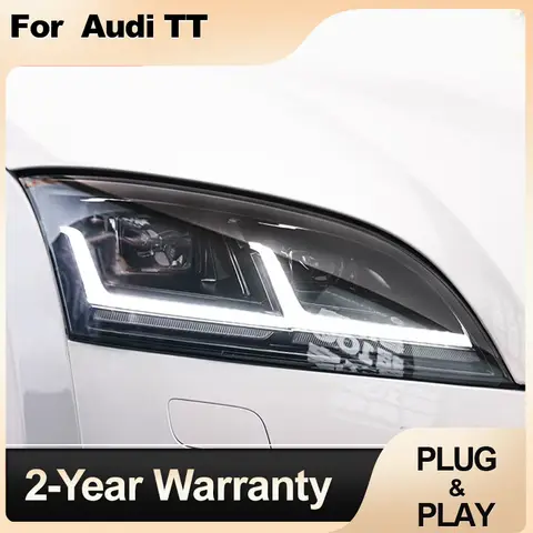 For Audi TT RS 2008-2014 Car Front lamp Upgrade High Quality Bifocal lens Dynamic Light Accessories LED Auto Headlights Assembly