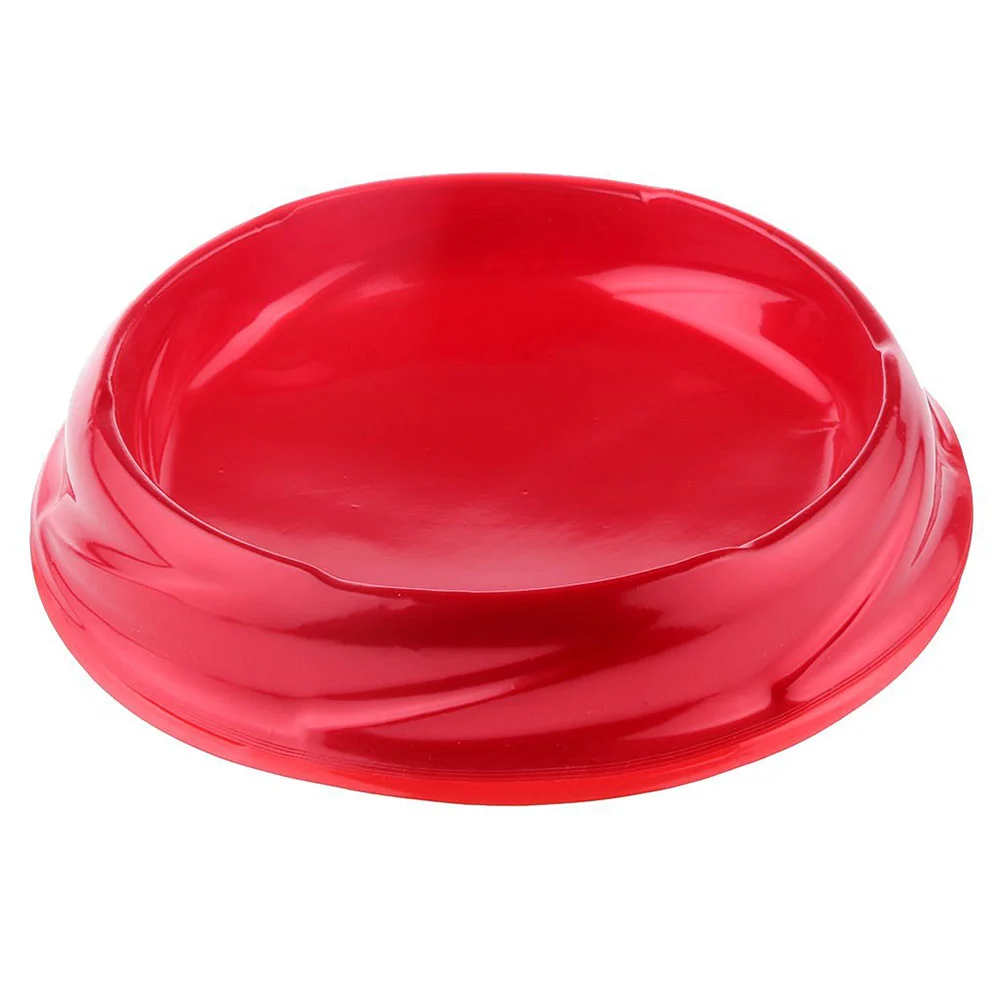 5pcs Tops Battle Stadium Plastic Gyro Combat Plate for Kids Intelligence Development Recreational Toy Red