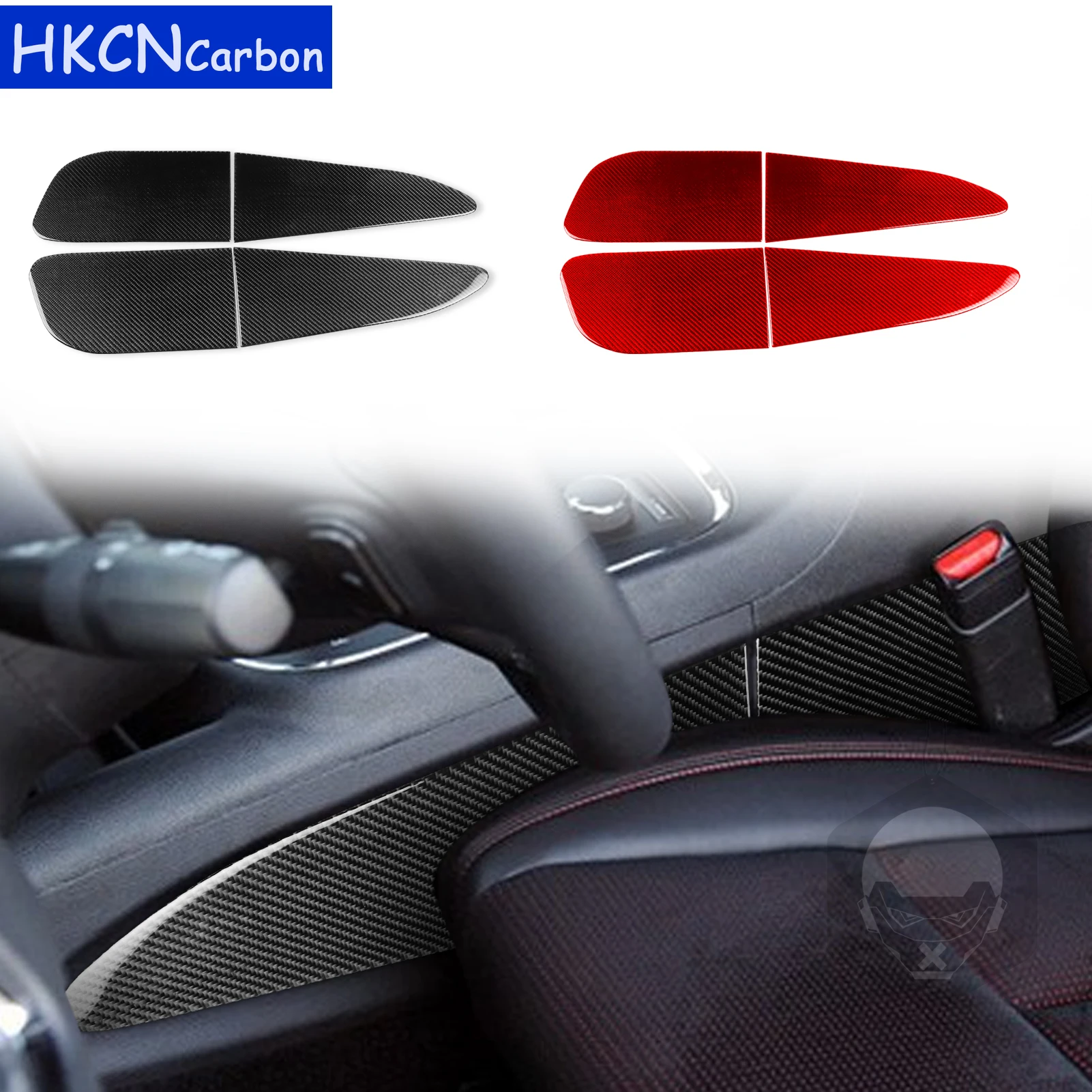 For Jeep Grand Cherokee 2012—2021 Car Accessories Real Carbon Fiber Gear Shift Side Panel Cover Trim Sticker Decoration