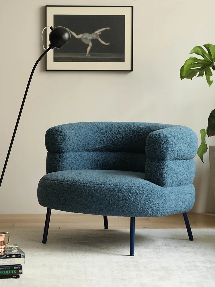 นอร์ดิกนําเข้านมสีขาวเลียนแบบโซฟาผ้าแกะ