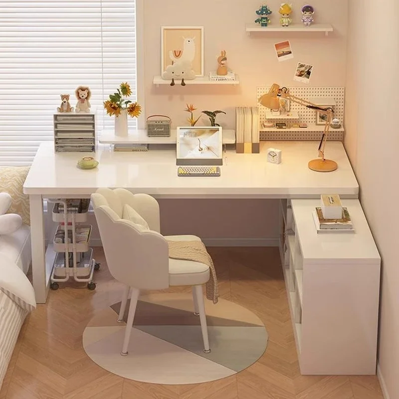 

Desktop Home Corner Learning Bedroom Bookshelf Integrated Table Workbench E-sports Table