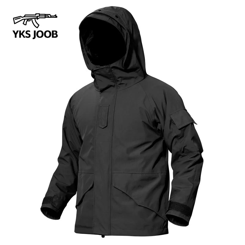 G8 Military Tactical Men\'s Windbreak Multiple Pockets Hood Loose Thickened Warm Jacket Men\'s Outdoor Special Forces Sports Coat