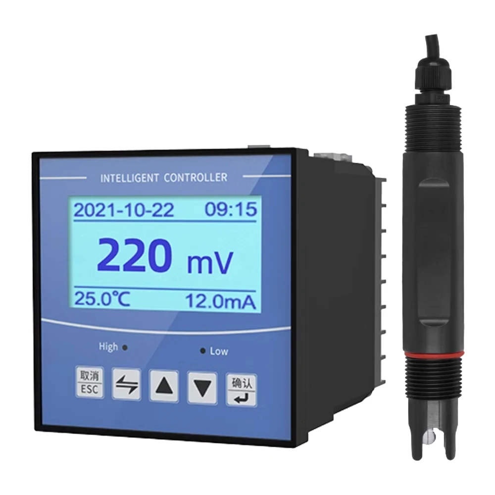 ORP Detector Sensor AC220V RS485 Controller Water Quality Monitoring Composite Acidity Meter Electrode Probe Transmitter