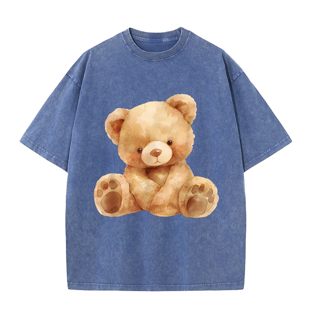 Teddy Boho Bear Cute Kids Toddler Baby T-Shirt Streetwear Clothing 티셔츠 Ropa Y2k 2000s Life Style Men Comfy Unisex Tee Shirt