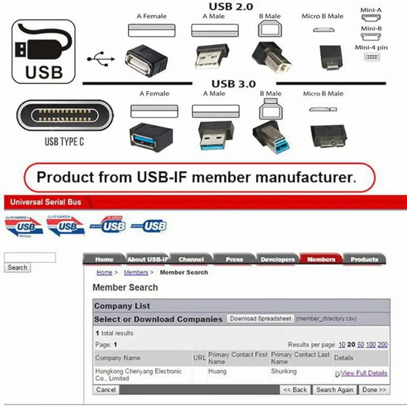 90-Degree Right-Angle USB 3.0 Type-A Male to Female Extension Adapter for Laptops and Desktop PCs