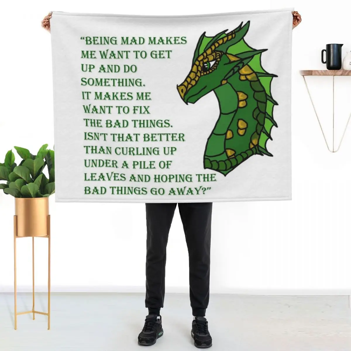 Sundew Quote [OUTDATED!! SEE DESCRIPTION!!] Throw Blanket Comforter Decorative Beds Bed Fashionable Luxury wednesday Blankets