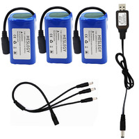 high capacity Battery 7.4V 12000mAh  with USB Charger For T188 T888 2011-5 TH88 CF18 C18 RC High Speed RC Bait Boat Fishing Boat