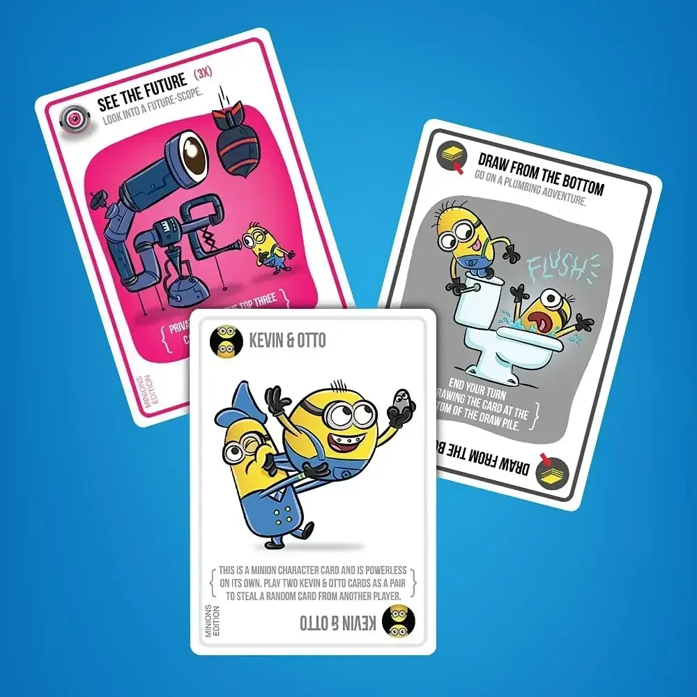 Exploding Minions by Exploding Kittens - for Adults Teens and Kids - Fun Family Games - A Russian Roulette Card Game