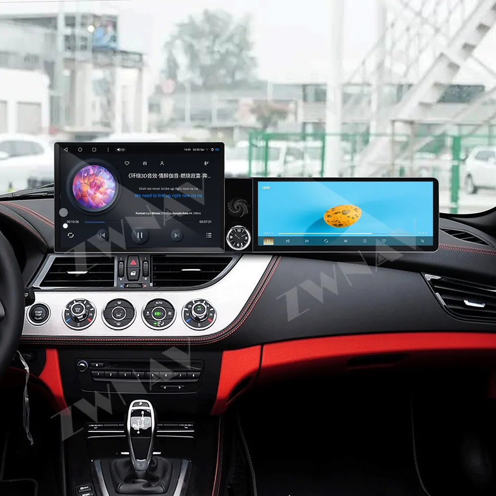 Dual HD Screen 13.1 Inch& 12.3 Inch Android 13 For BMW Z4 2009-2017 NBT/CIC Wireless CarPlay Android Auto Player Head Unit