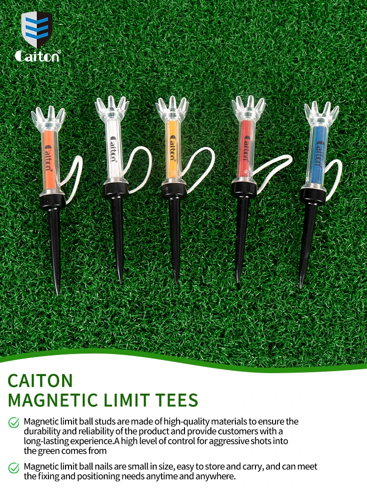 Caiton 5-teiliges magnetisches Golf-Tee-Set aus Kunststoff, 360 ° Bounce, 3 Größen – Premium-Golfzubehör zur Verbesserung der Genauigkeit und Leistung – Detail 1