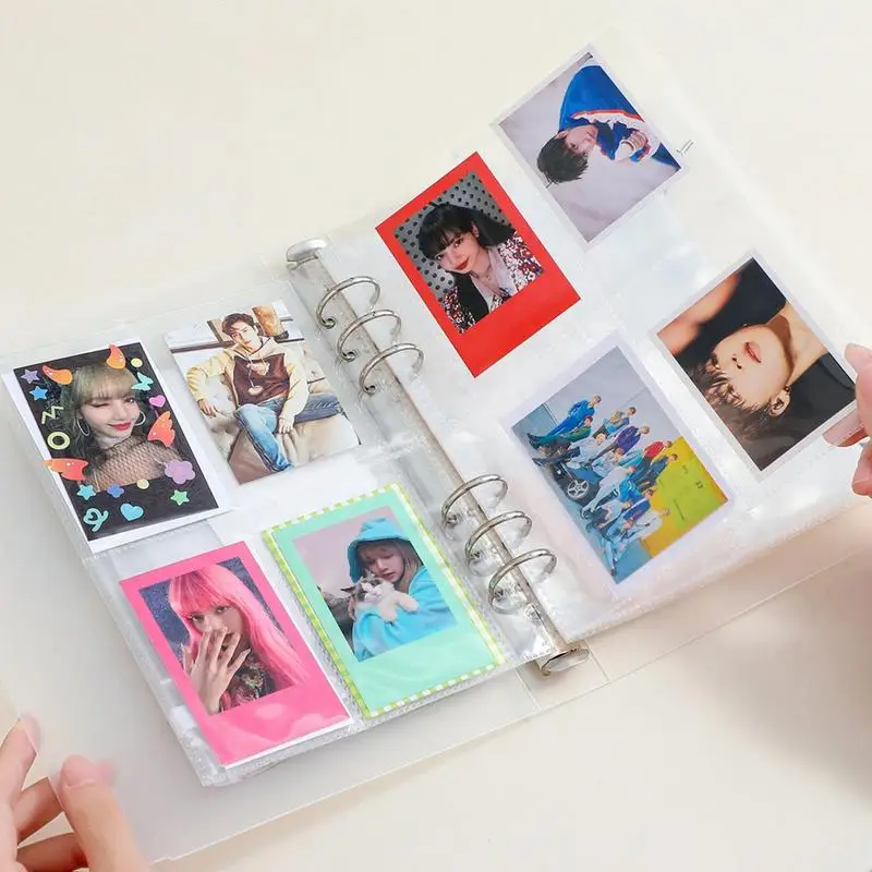 Soporte de tarjetas fotográficas A5 Kpop, álbum Ins, libro de 3 pulgadas, álbum de fotos de corazón, papelería escolar para estudiantes, regalos de cumpleaños