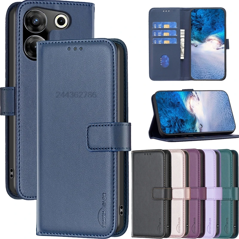 Para Tecno Camon 20 Pro 4G 5G CK8n CK7n CK6 Funda para Tecno Camon 20 Premier Funda de teléfono Funda con ranura para tarjeta Funda con tapa