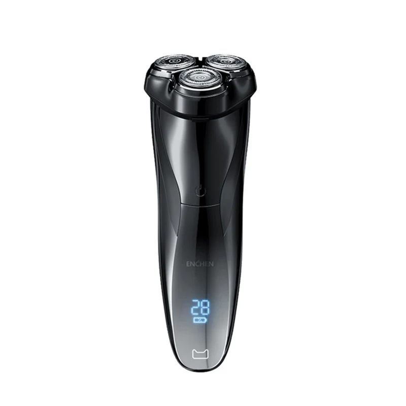 Youpin ENCHEN Blackstone 3 ماكينة حلاقة كهربائية الحلاقة للرجال IPX7 مقاوم للماء الرطب والجاف الاستخدام المزدوج شاشة الكريستال السائل الوجه اللحية الحلاقة الحلاقة