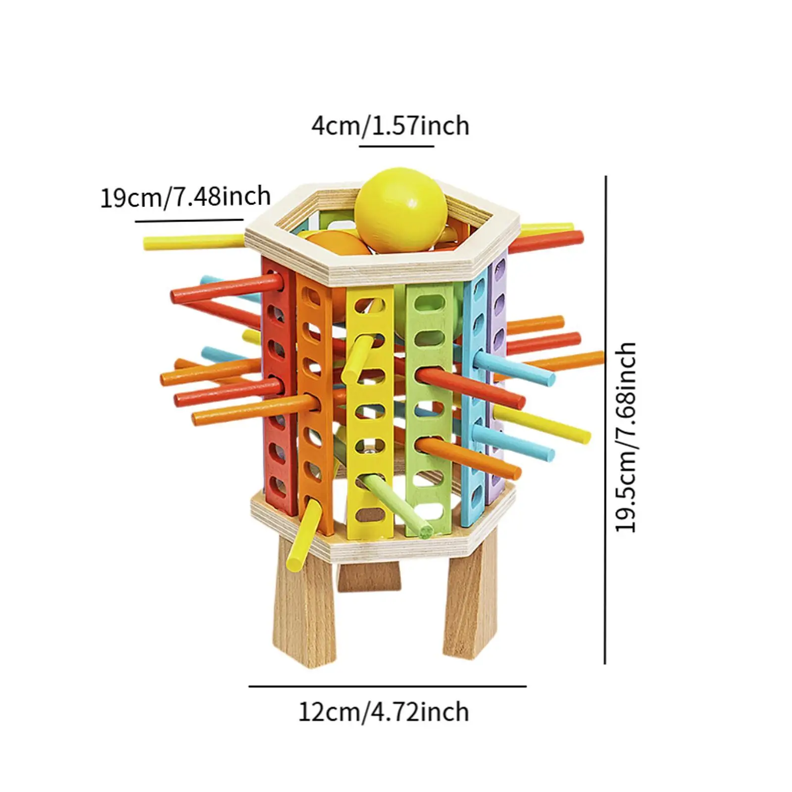 Colorful Sticks Game Math Educational Toys for 3 4 5 6 Year Old Toddlers