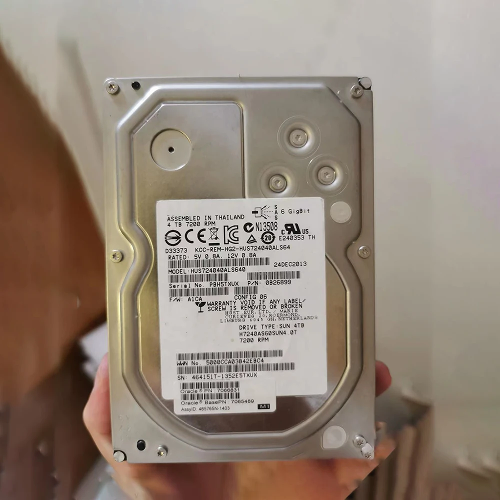 HUS724040ALS640 Storage Hard Disk 4T 7.2K SAS 3.5