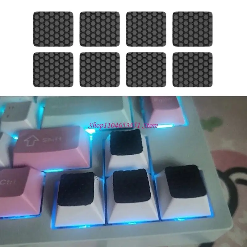 Computer Keyboard Silicone Keycaps Grips Quiet Comfortable Typing Stickers 