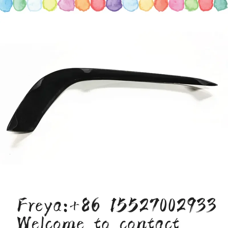For W205 S205 C63 C63S Coupe 2/4 Door Carbon Fiber Fog Light Intake Frame Spoiler Front Bumper Air Vent view 5