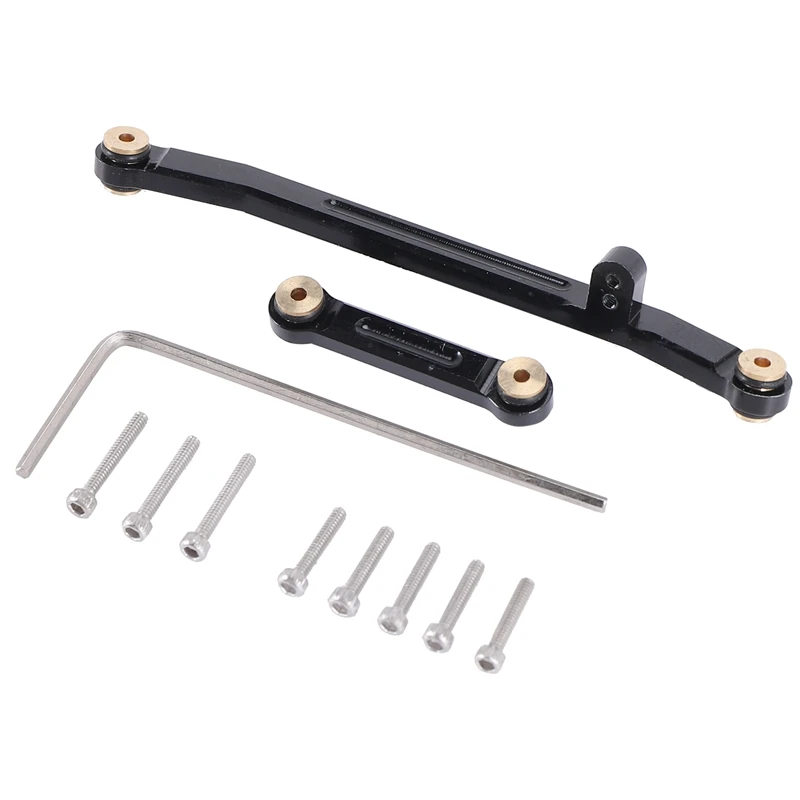 Metal Steering Rod Tie Links For 1/24 RC Crawler Car Axial SCX24 Gladiator JLU Bronco Deadbolt C10 90081 Upgrade Parts