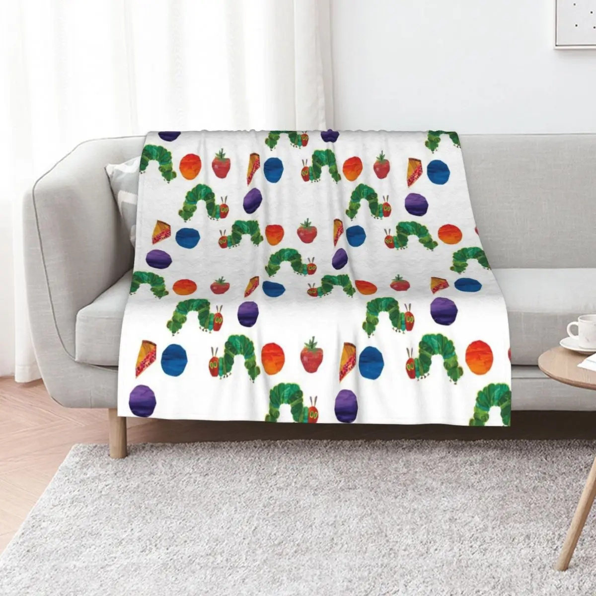 

Best To Buy - hungry caterpillar Long T-Shirt Throw Blanket Tourist Picnic Furry Fashion Sofas Blankets