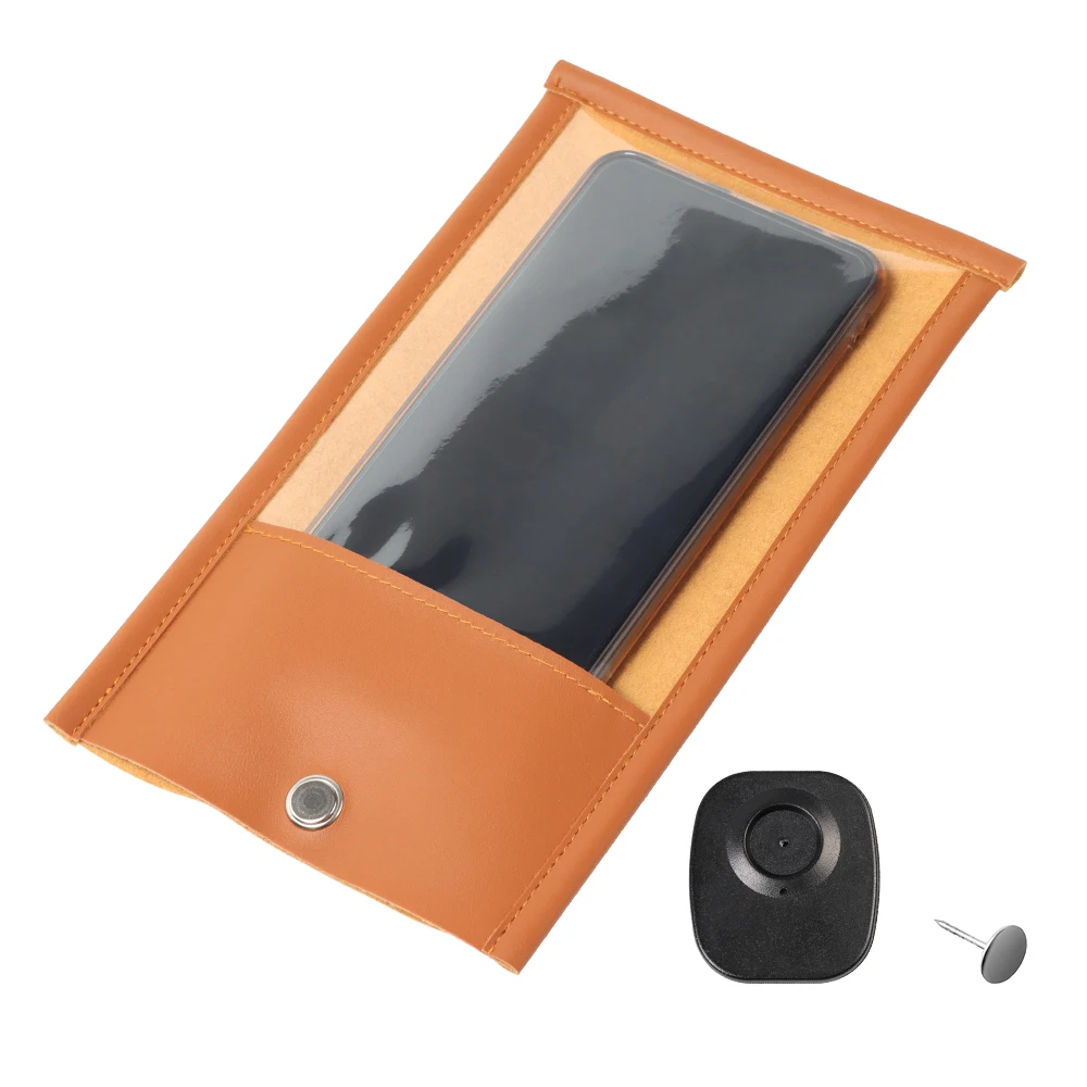 

30pcs 12.5*21cm Orange Prevent Photography Mobile Phone Bag Anti Camera Security Bag Pouch for Party Weddings Art Exhibitions