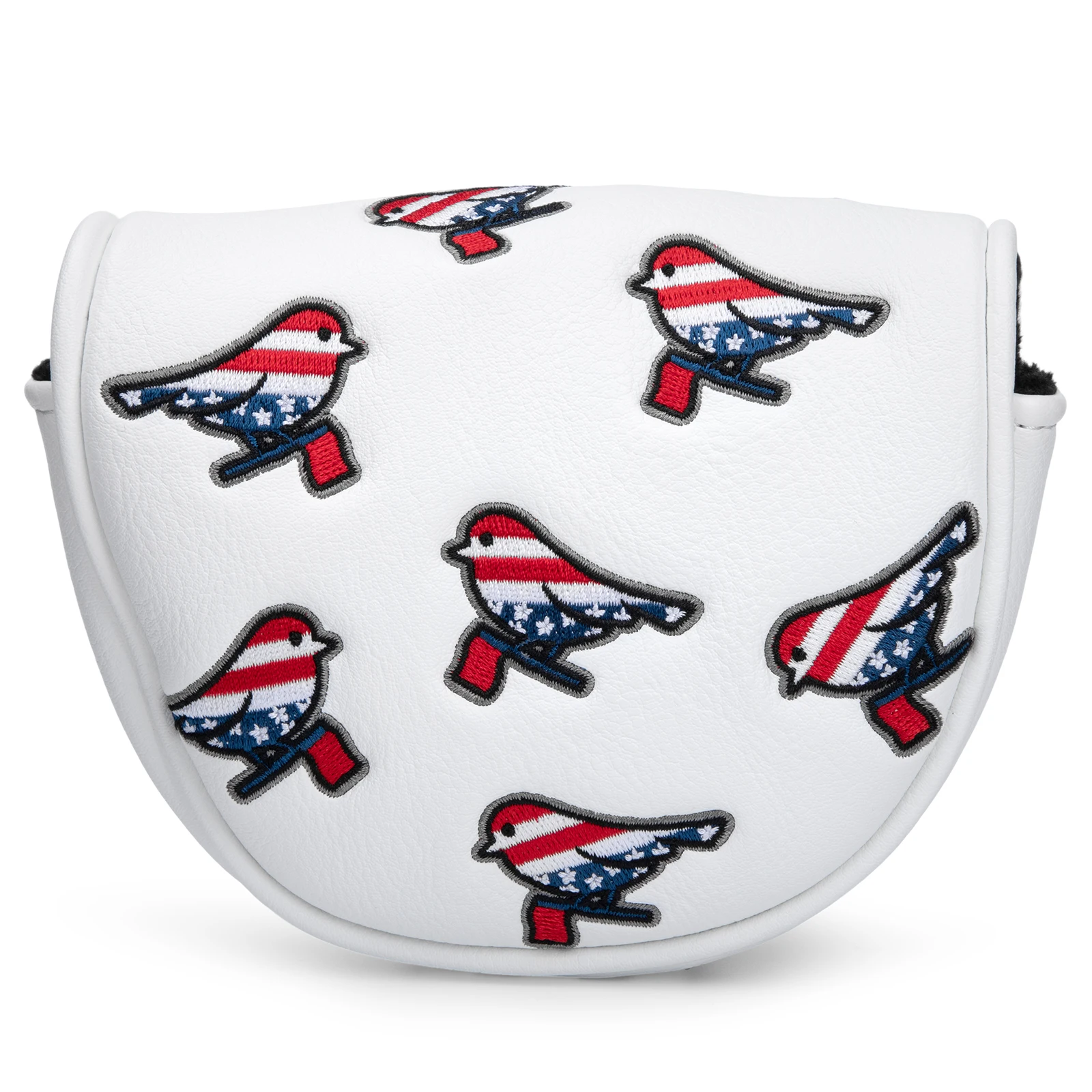 

Чехол для клюшки для гольфа (маллет-паттер) с магнитной застежкой, дизайн USA Birdie, из премиальной кожи, с улучшенной вышивкой