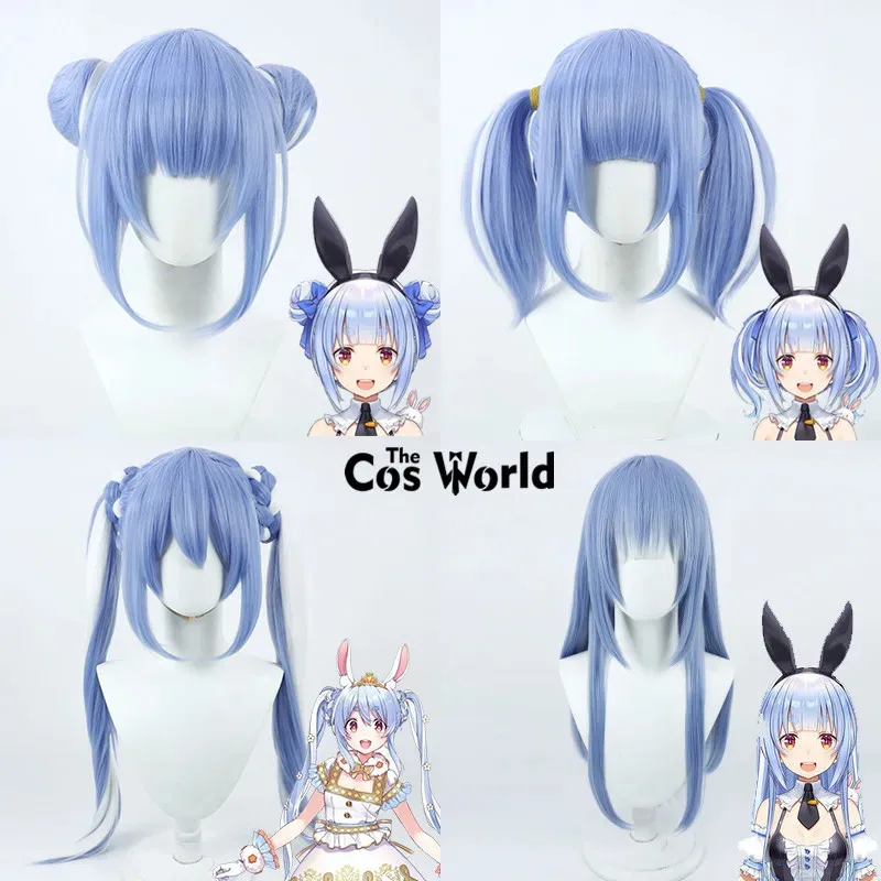 

YouTuber Virtual VTuber Hololive Usada Pekora Anime Cosplay Wigs Fiber Heat Resistant Synthetic Hair + Wig Cap