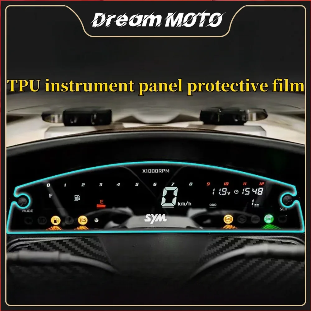 For Sym Jet X 125 / 150 / 200 Headlight Film Instrument Film Transparent Smoked Black Protective Film Waterproof Modification