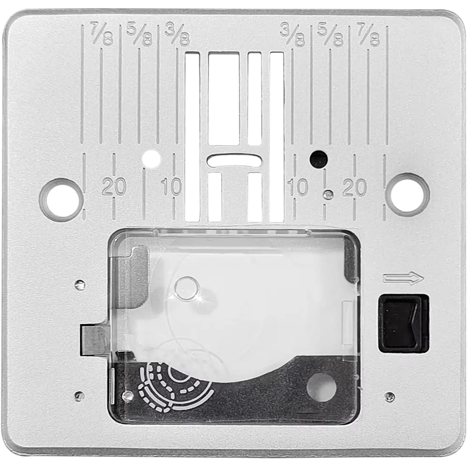 Q60D # 416472401 Placa de aguja con tapa para máquinas de coser Singer 4411 Heavy Duty y 4423 Heavy Duty, accesorios