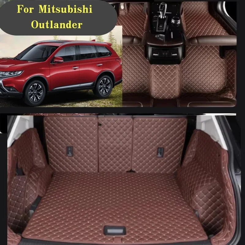

Car Floor Mats For Mitsubishi Outlander 4WD 2WD 2013 2014 2015 2016 2017 2018 2019 2020 2021 Custom Auto Foot Pads Carpet Cover