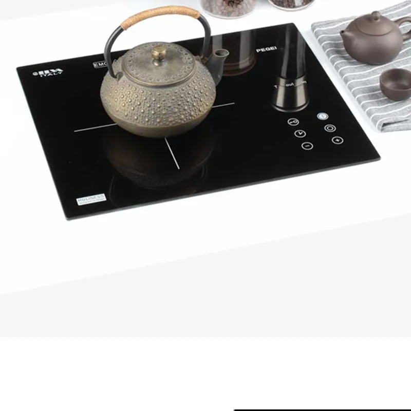 Único fogão doméstico stir-fry de alta potência de chá embutido fogão de indução silencioso pequeno fogão de cerâmica elétrica