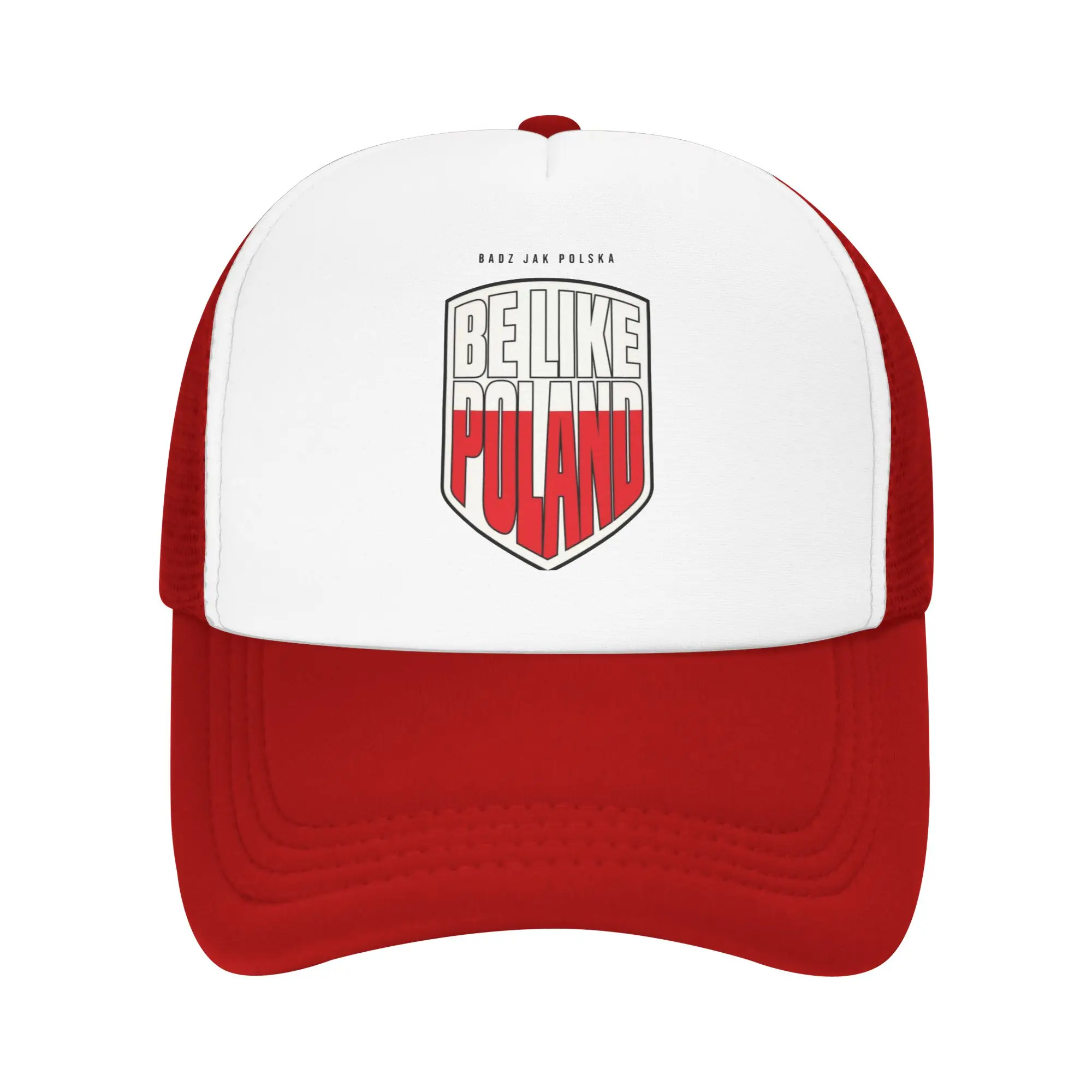 Be Like Poland Political Humor Trucker Cap Mesh Baseball Caps Polyester  Dad Hat Sun Caps Adjustable Trucker Cap Summer