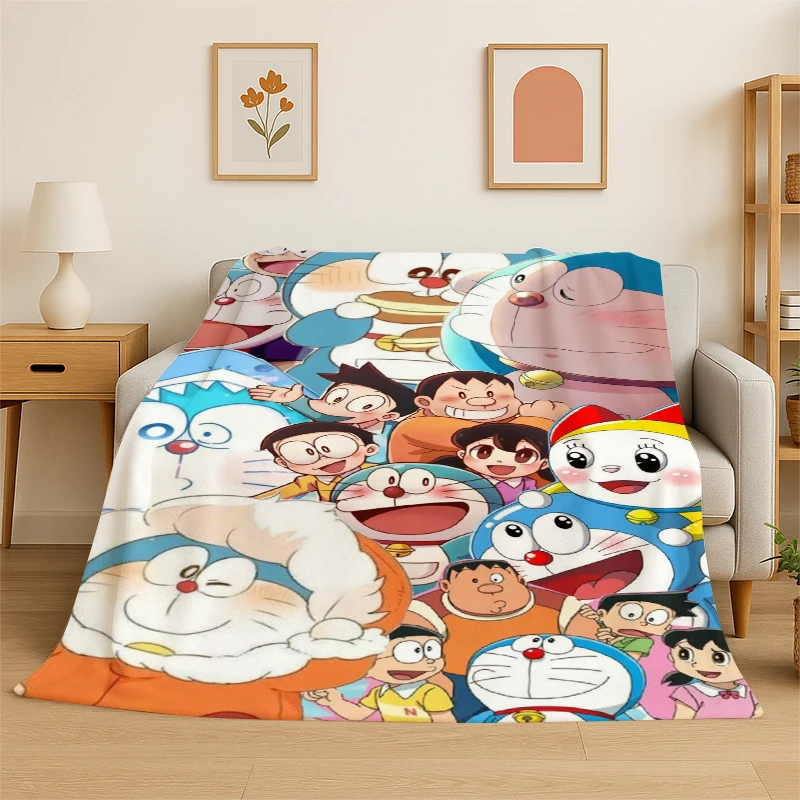 Cartoon D-Doraemon Dream Anime Flanelldecke, weiche, warme Decke für Schlafzimmer, Wohnzimmer, Bett, Reisen, Camping, Picknick, Kinder