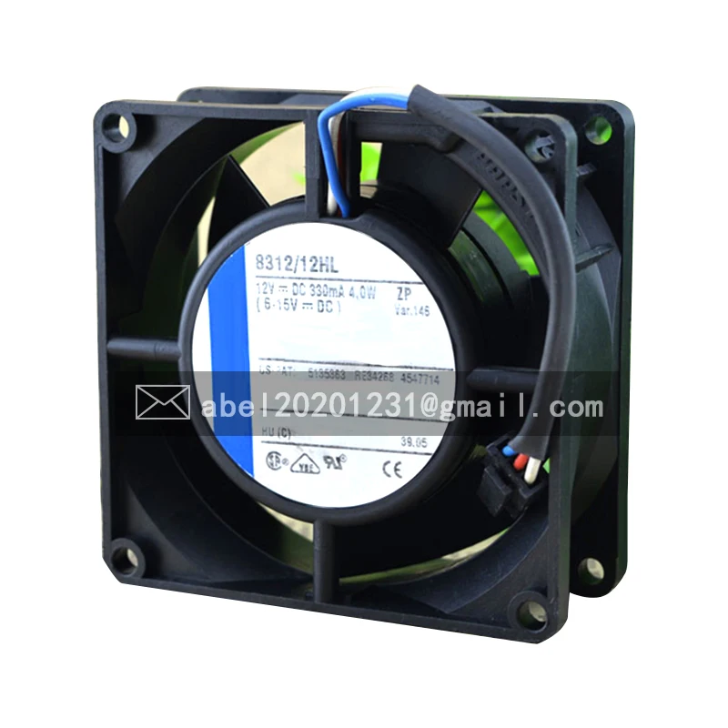 BRAND NEW 8312/12HL 12VDC 4.0W ORIGINAL COOLING FAN 8032 80*80*32MM