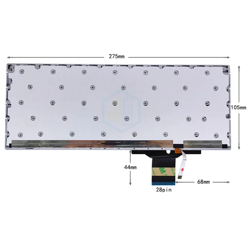 Imagen 2 del producto Teclado retroiluminado de EE. UU. para Chuwi GemiBook 13 CWI528, CoreBook Pro 13 CW1528 teclados para portátiles de EE. UU. retroiluminación MB 2757001   PRIDE-K3918