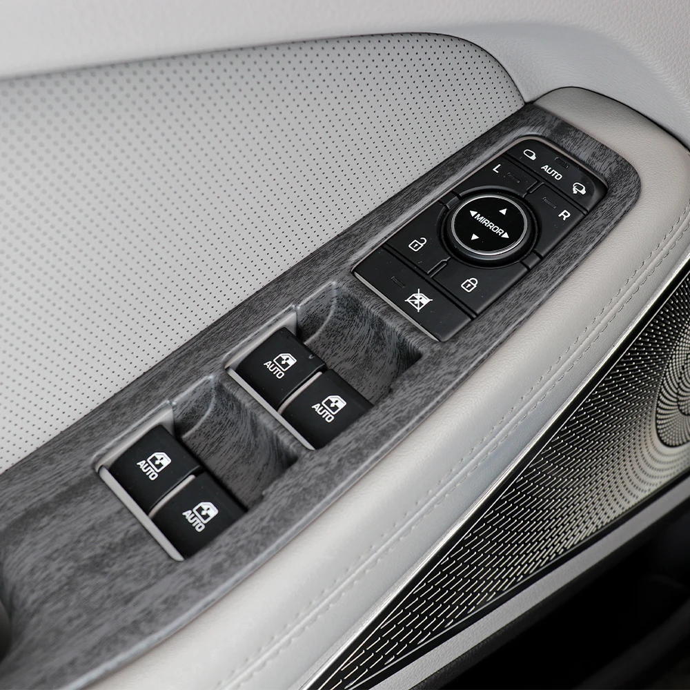 

4PCS Auto Interior Accessories Window Control Button Trim Panel Door Handle Decorative Strip ABS for Genesis G80 DH 2015-2020