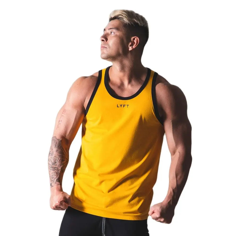 Summer Bodybuilding Tank Tops Men Gym Fitness Training Sleeveless Shirt Male Casual Quick Dry Stringer Singlet Vest Clothing