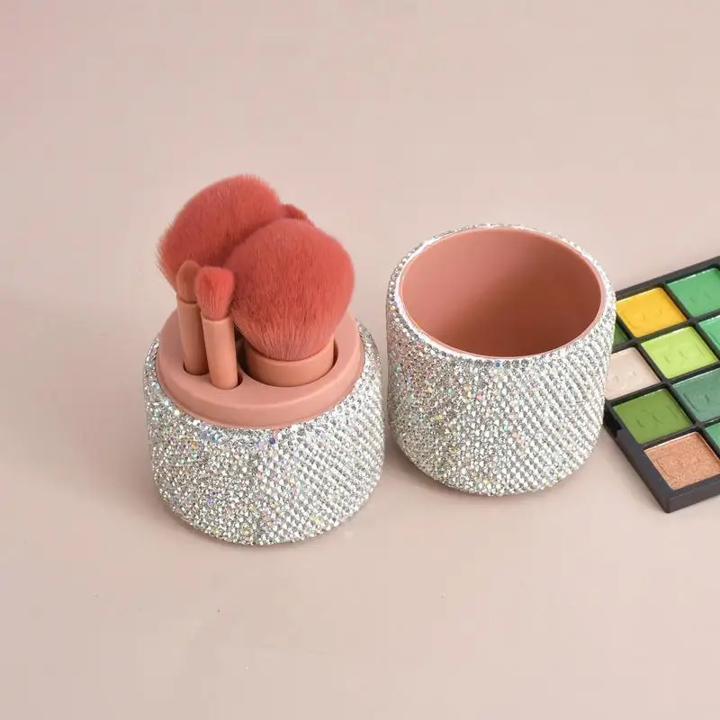 

Travel Makeup Brushes Set 5 Pieces Small Cosmetic Brushes Travel Brush Set Compact Makeup Brush Kit Cosmetic Brushes Kit