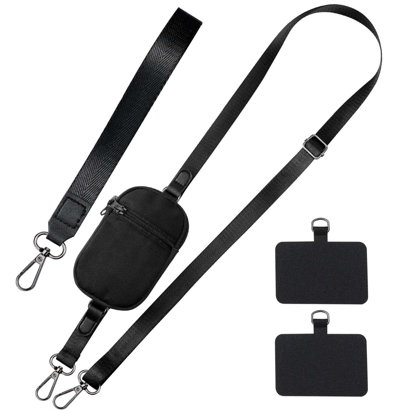 

Clip and Go Strap for Phone with Wallet Crossbody Adjustable Phone Lanyard Crossbody Wrist Phone Strap Universal CellPhone Strap